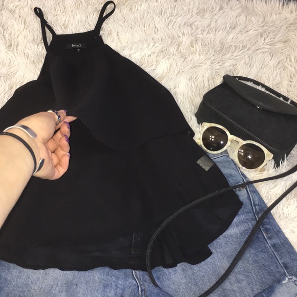 Sheer black tiered cupcake blouse - Picture 3 of 4